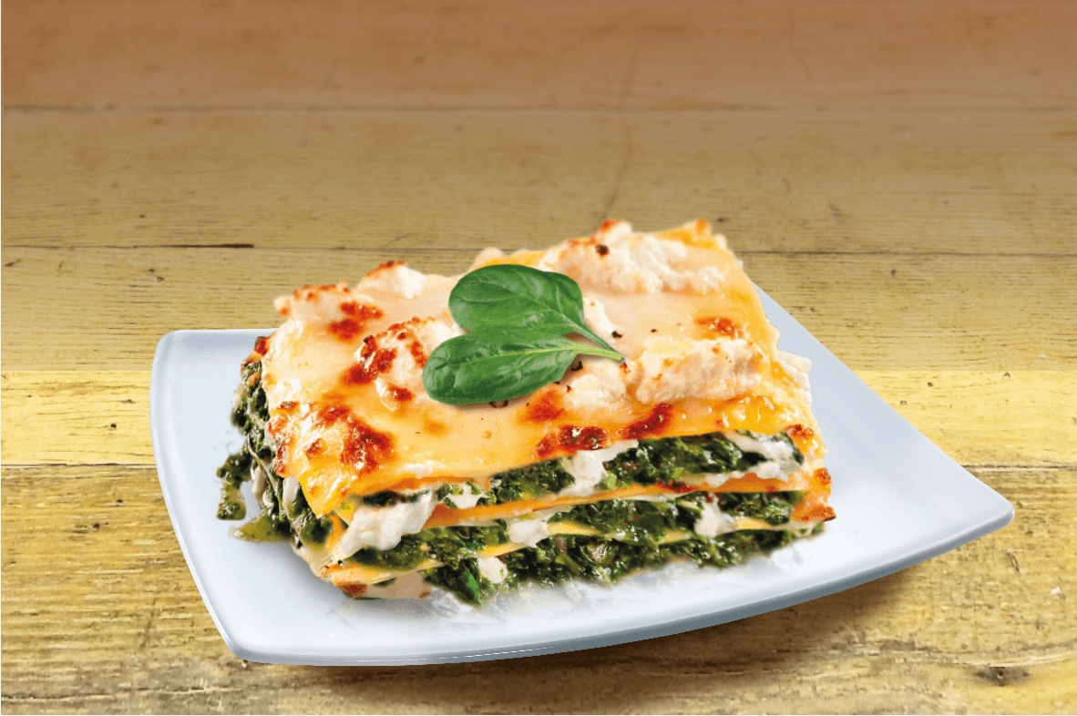 Lasagne con spinaci e ricotta