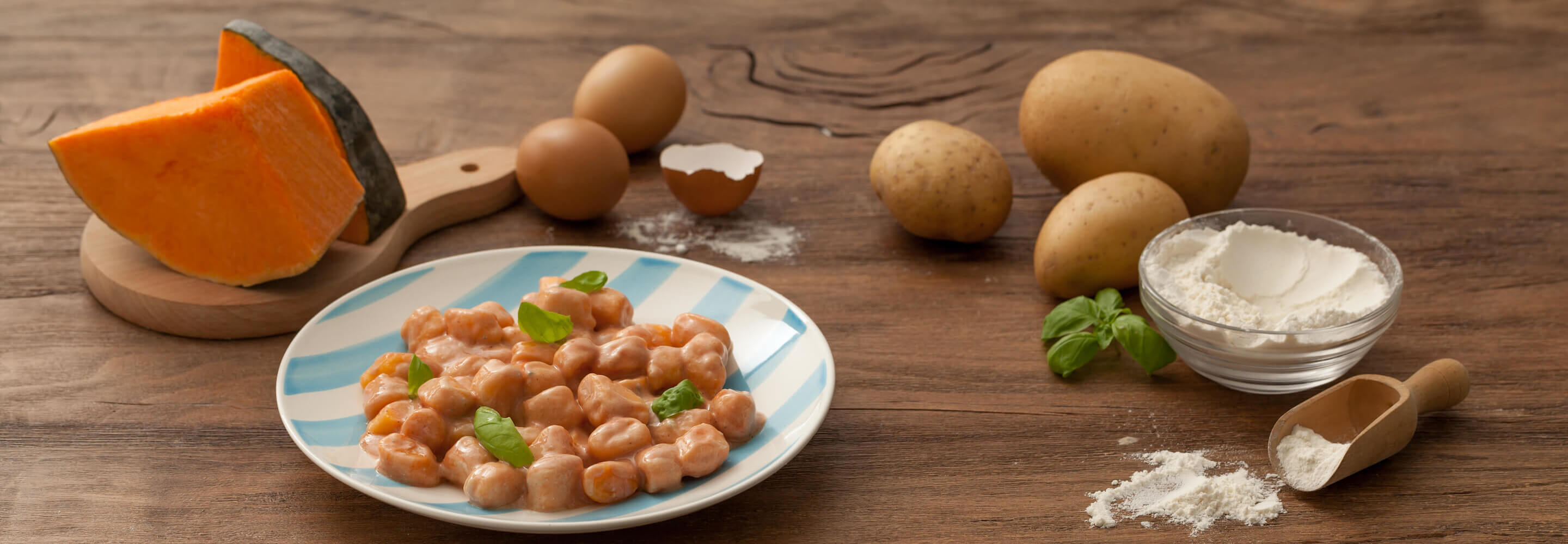 Gnocchi di patate e zucca