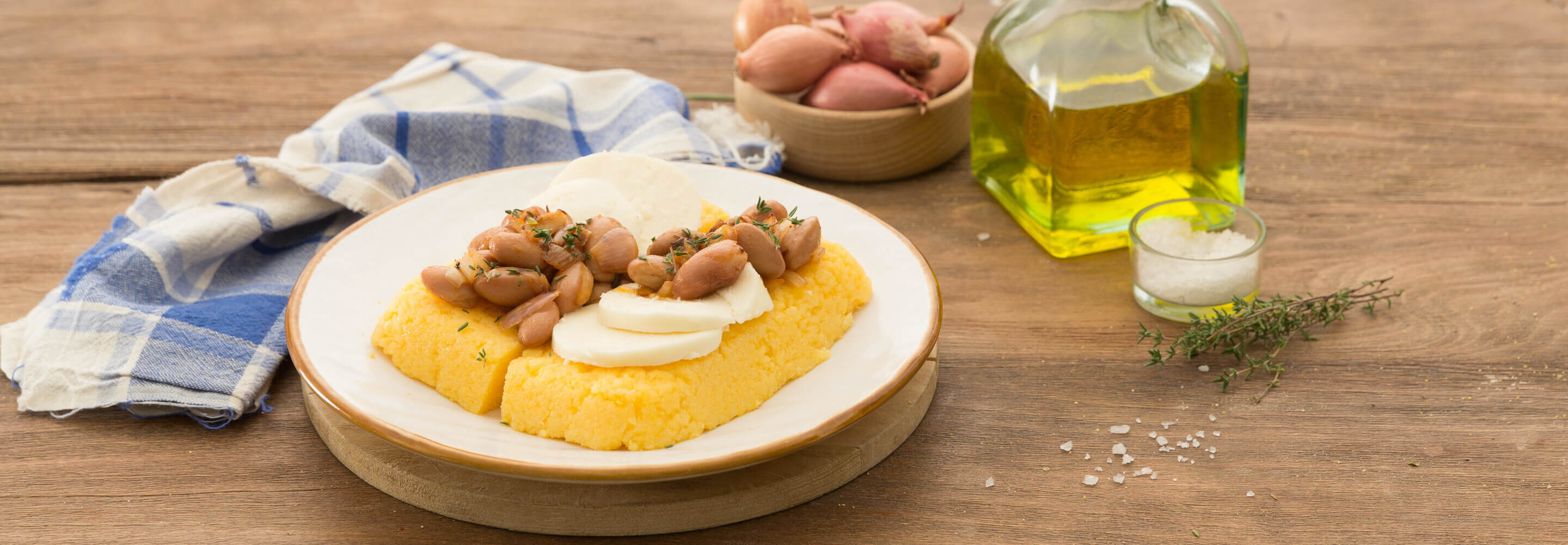 Polenta mit Bohnen