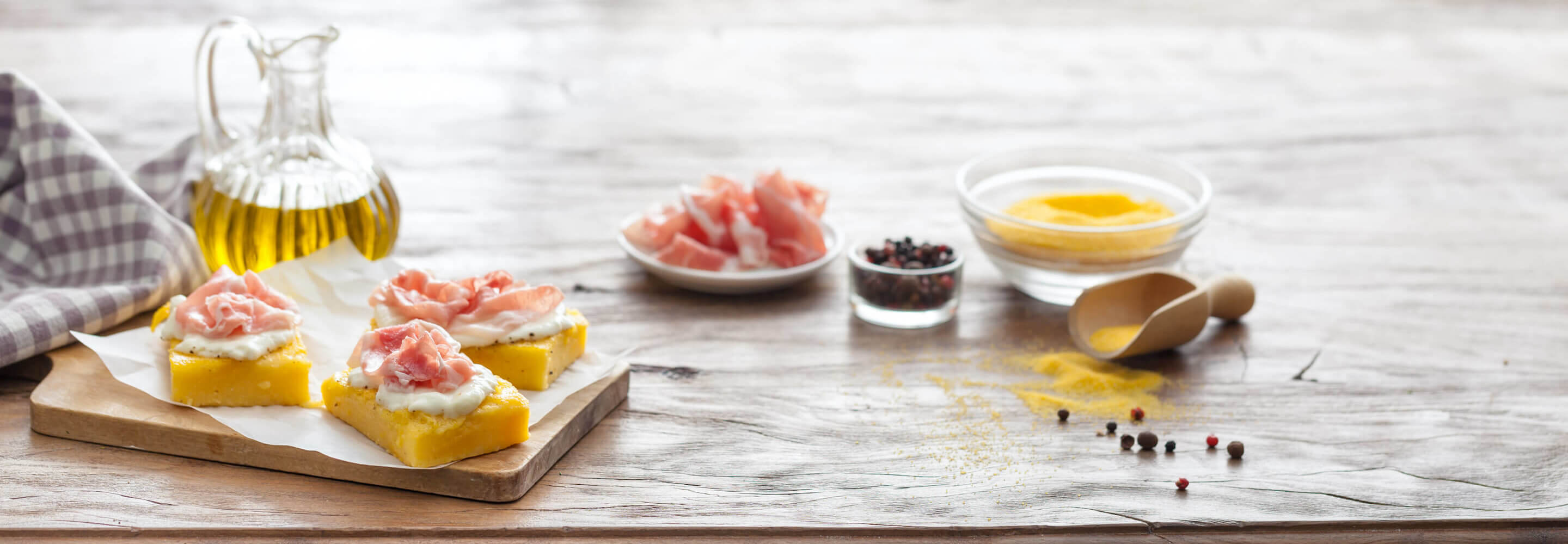 Tartine di polenta