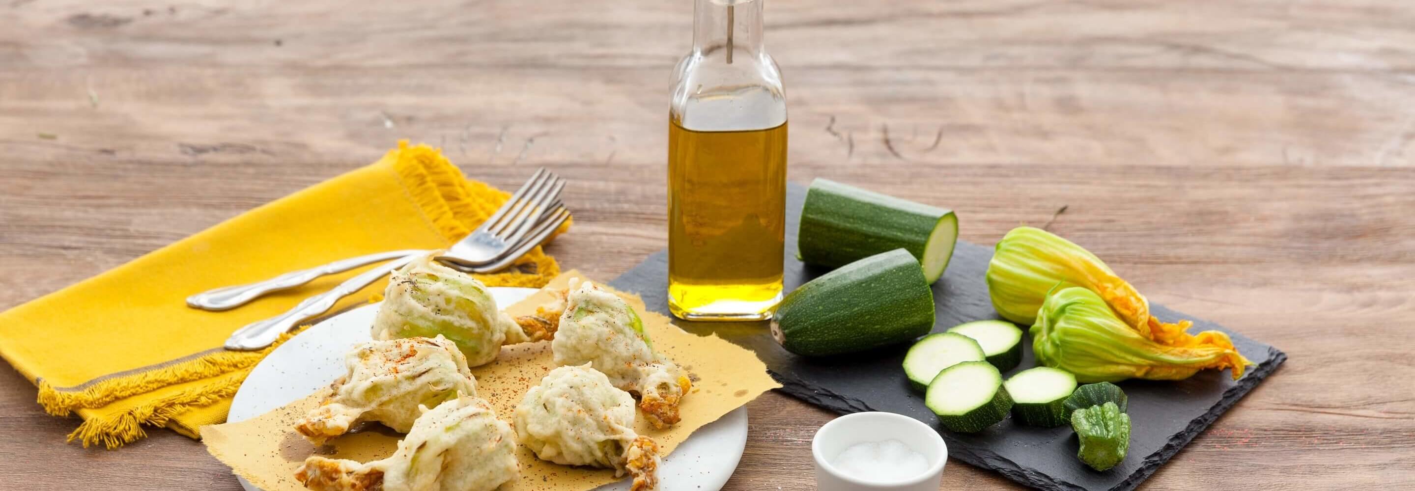 Fleurs de courgette farcies végétariennes