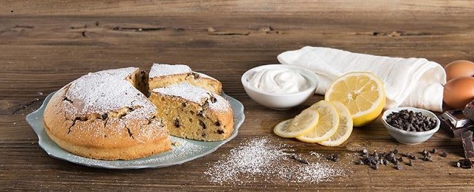 Torta senza glutine alle gocce di cioccolato