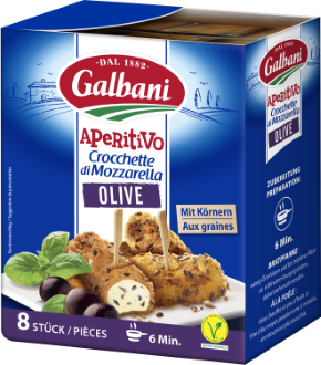 Crocchette di Mozzarella Olive 8x25g Galbani Aperitivo