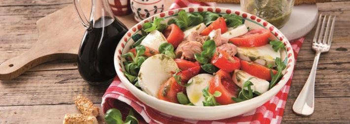 Thunfisch-Caprese-Salat