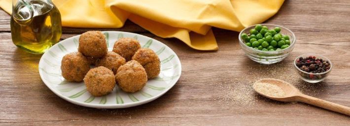 Boulettes aux petits pois et ricotta