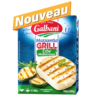 Mozzarella Grill Herbes méditerranéennes 2x80g Galbani