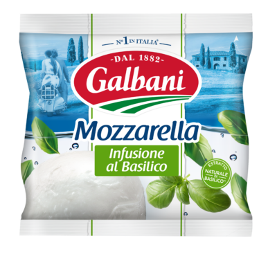 Galbani Mozzarella Infusione al Basilico, 125 g