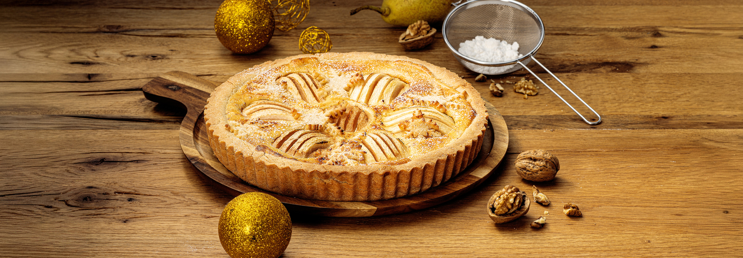 Glutenfreie Birnen-Crostata mit Mascarpone